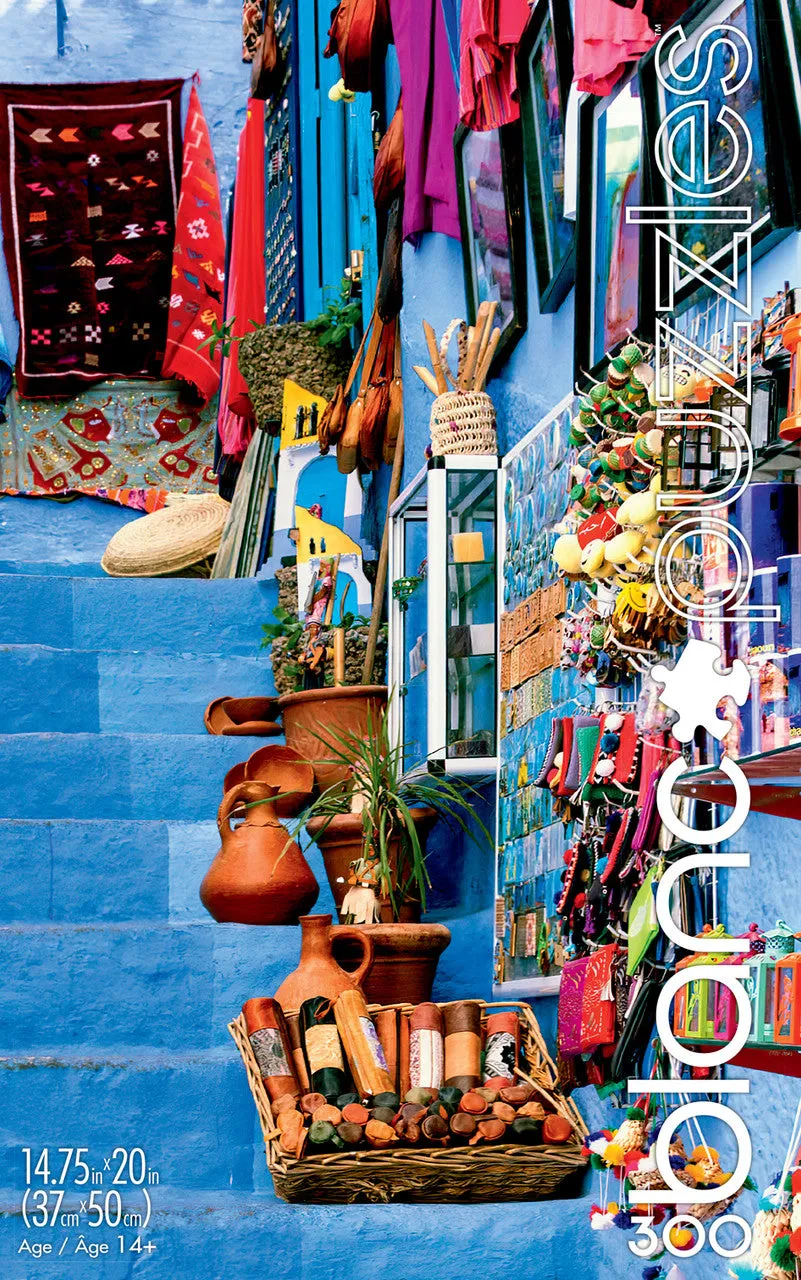 blanc-blue-city-of-morocco-300-teile-puzzle-marokko image 1