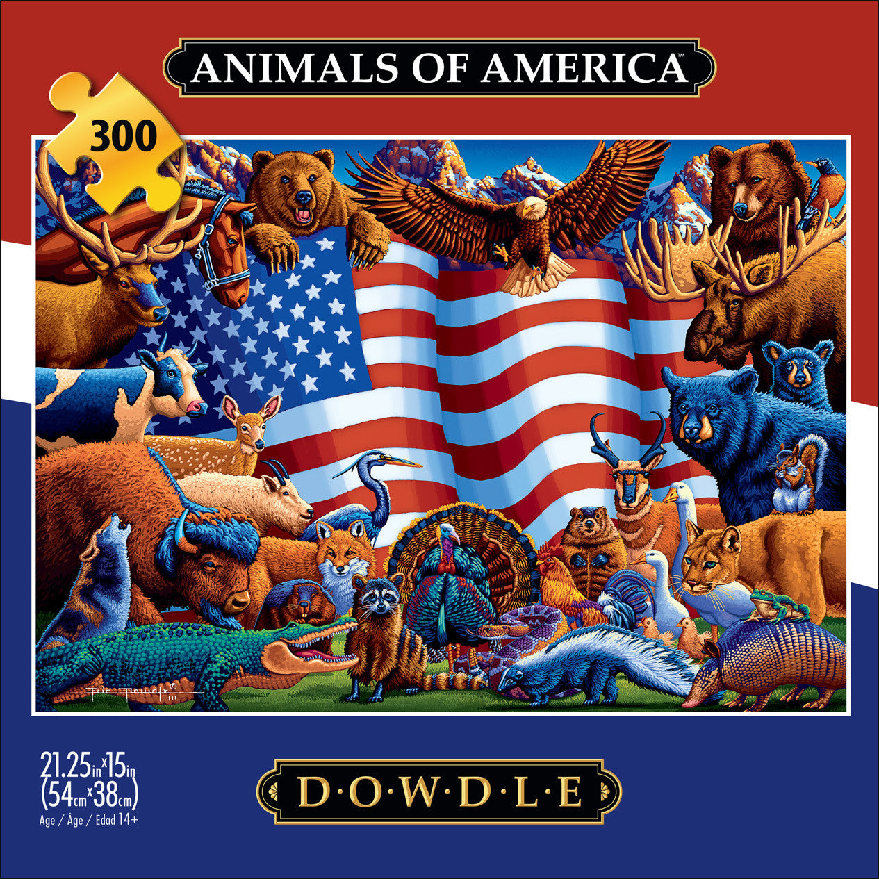 buffalo-games-eric-dowdle-animals-of-america-puzzle-300-teile-xxl image 2