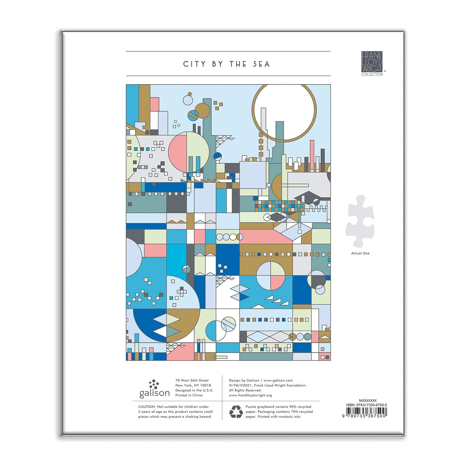 galison-wright-city-by-the-sea-1000t-puzzle-mit-folie-kunst image 5