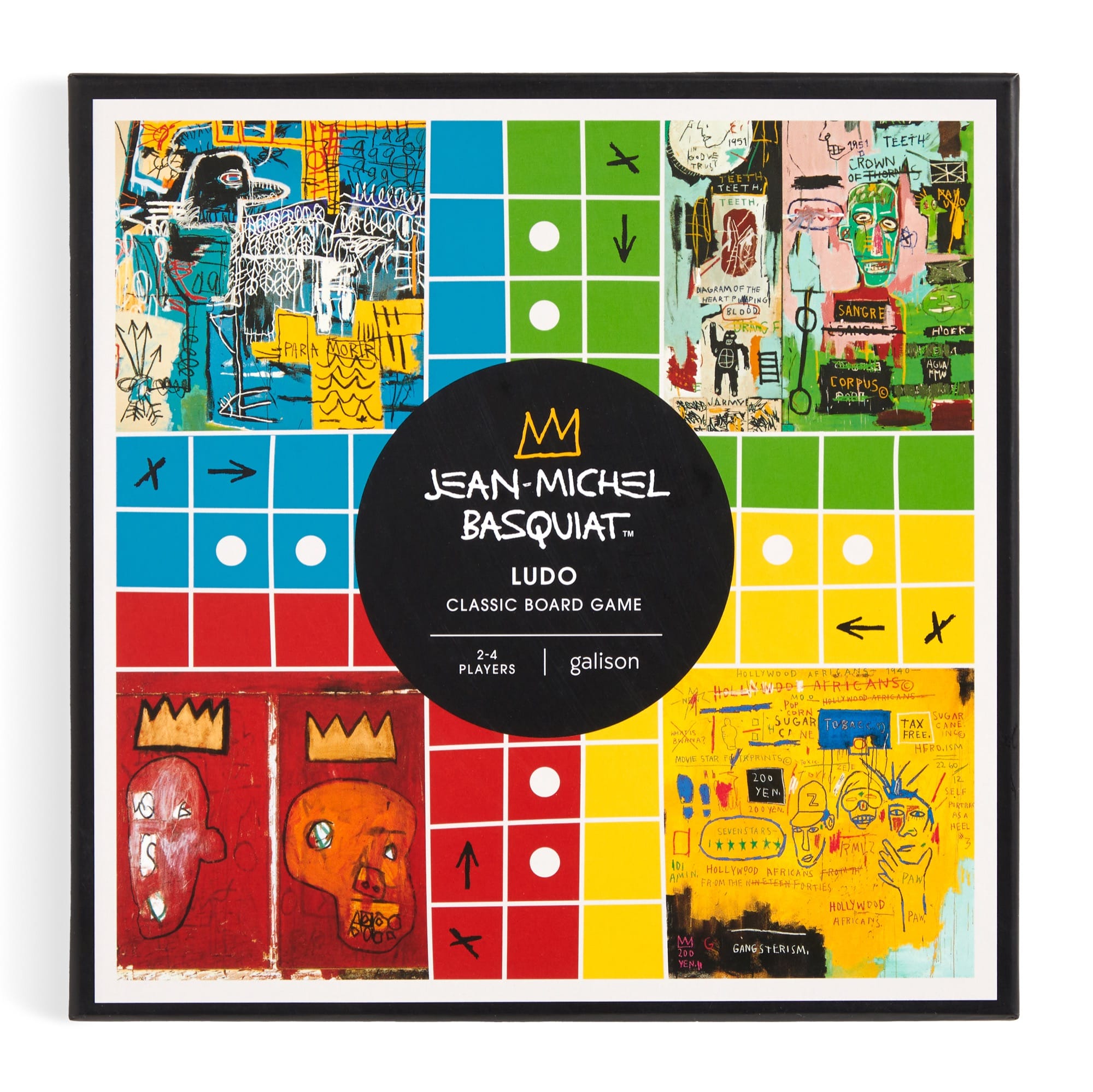 galison-basquiat-ludo-brettspiel-holzfiguren-classic image 2