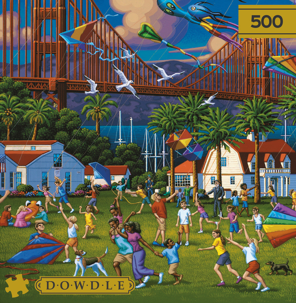 buffalo-games-dowdle-golden-gate-bridge-puzzle-500-teile-stadt image 1