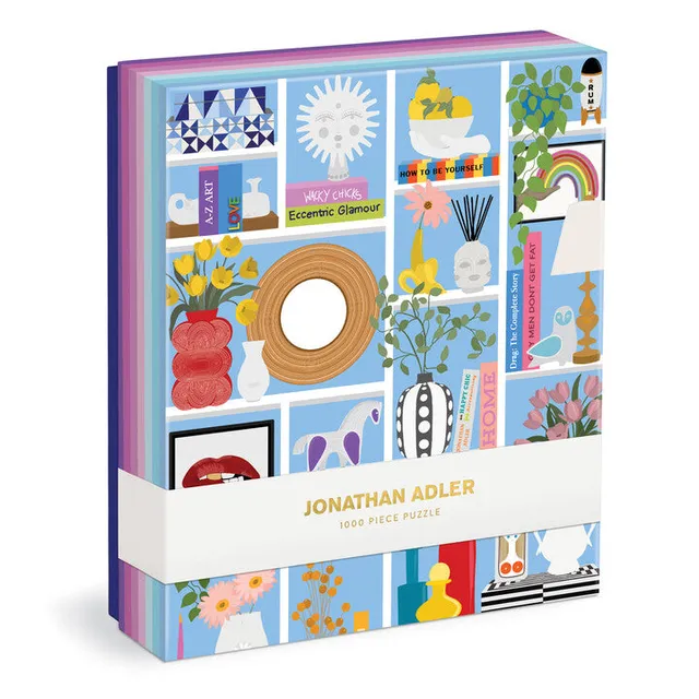 galison-jonathan-adler-shelfie-1000-teile-puzzle-b-cherregal image 1