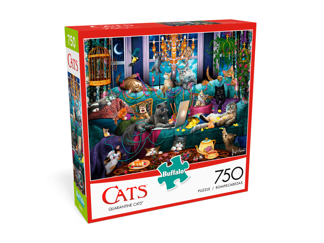 buffalo-games-quarantine-cats-puzzle-750-teile-katzen image 4