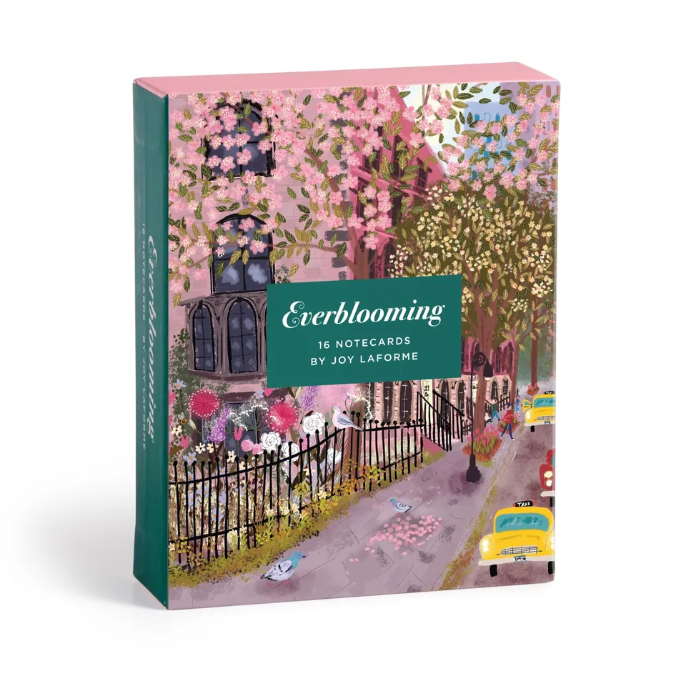 galison-joy-laforme-everblooming-gru-karten-16-st-ck-blumen image 1