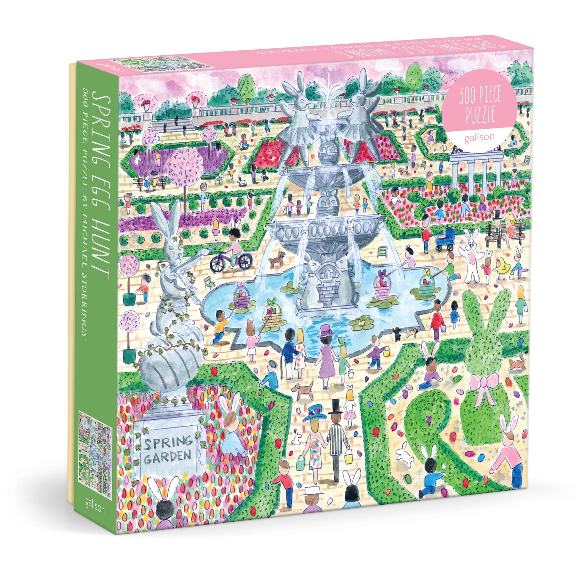 galison-spring-egg-hunt-puzzle-500-teile-storrings image 1