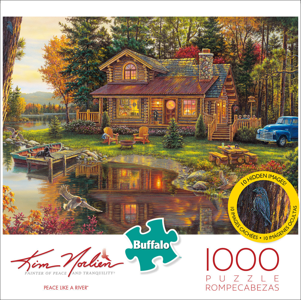 buffalo-games-kim-norlien-peace-like-a-river-1000-puzzle-tiere image 2