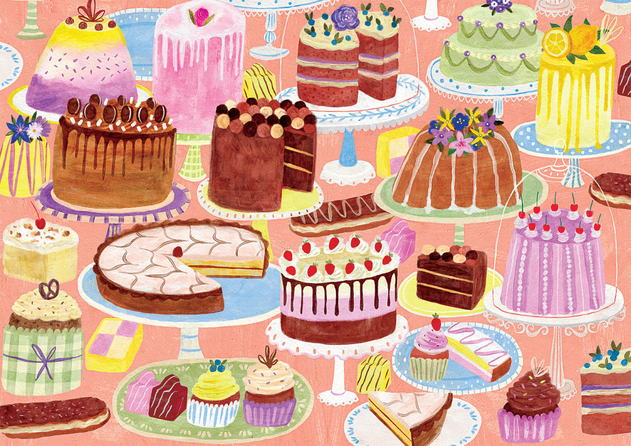 buffalo-games-bonjour-cakes-galore-puzzle-500-teile-kuchen image 2