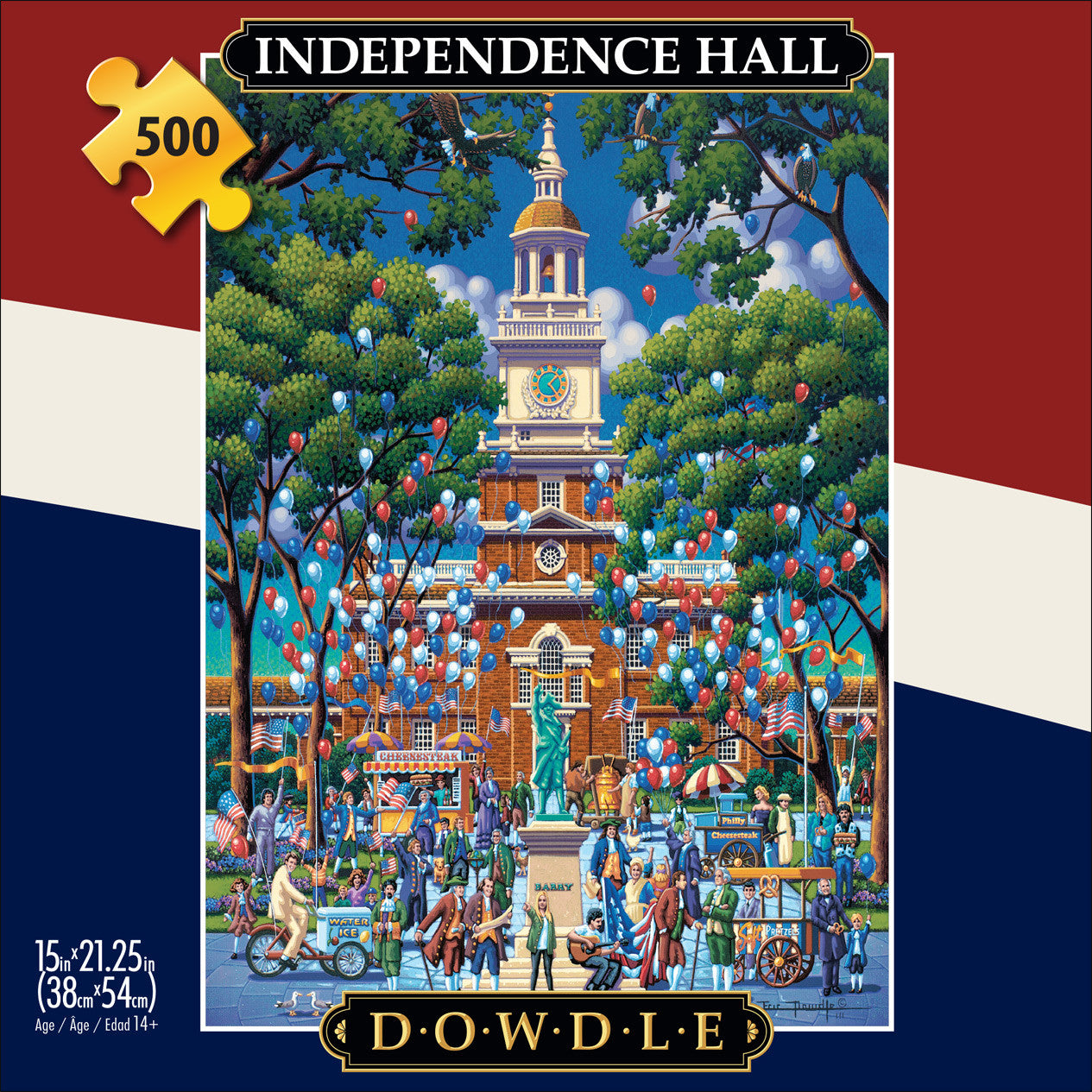 buffalo-games-eric-dowdle-independence-hall-puzzle-500-teile-americana image 2