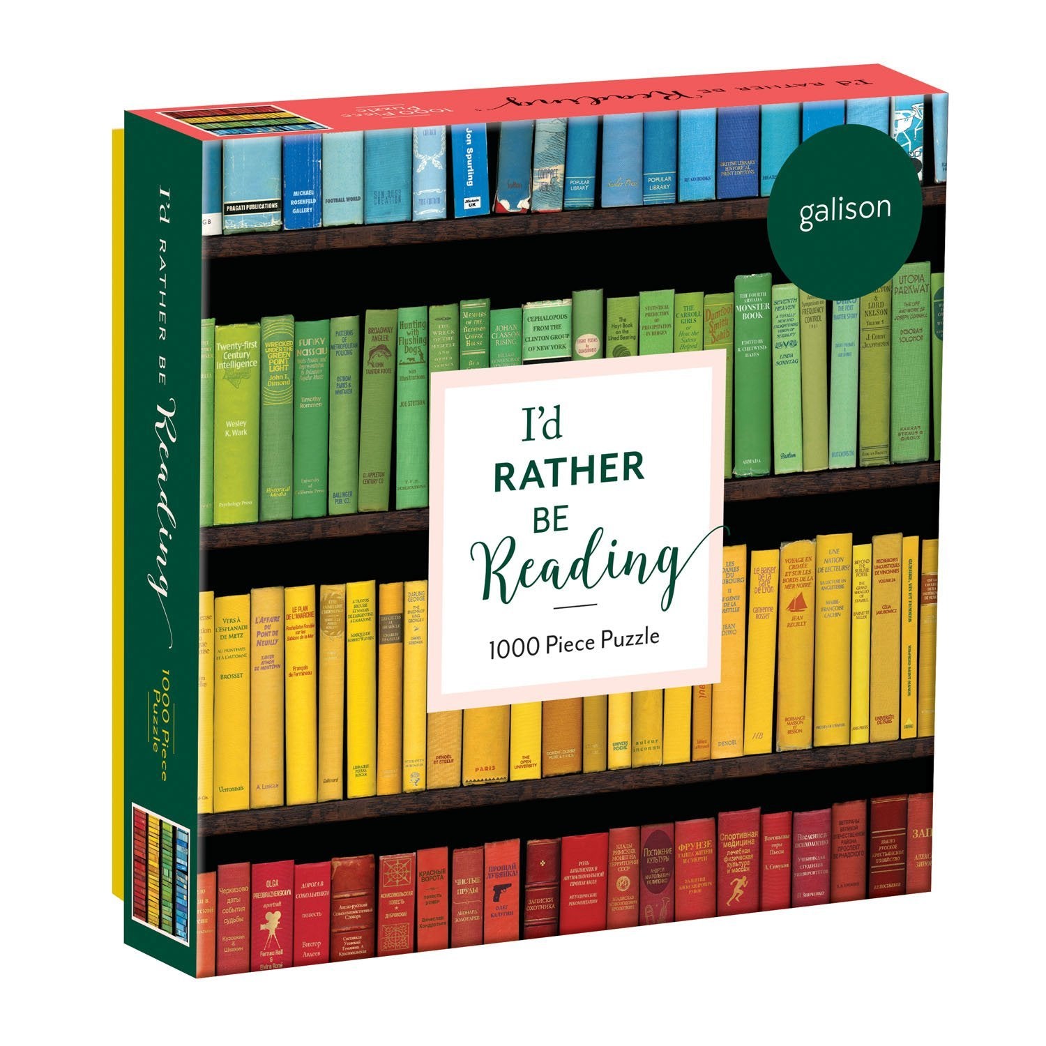 galison-i-d-rather-be-reading-1000-teile-puzzle-b-cher image 1