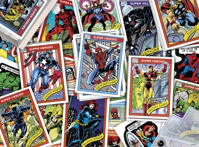 buffalo-games-marvel-trading-cards-puzzle-1000-teile-collage image 1