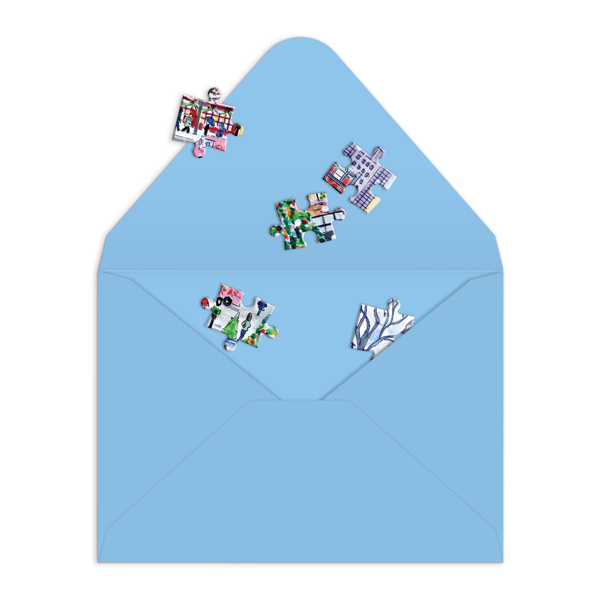 galison-christmas-in-the-city-gru-karten-puzzle-60-teile image 4