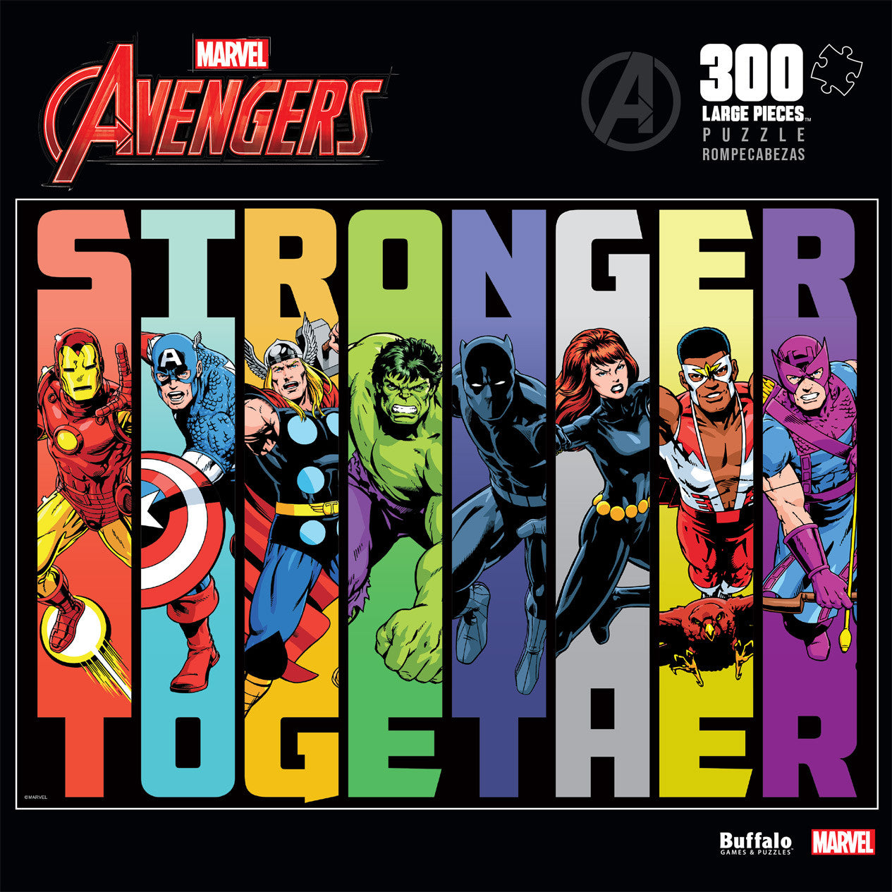 buffalo-games-marvel-stronger-together-300-teile-puzzle-xl image 2