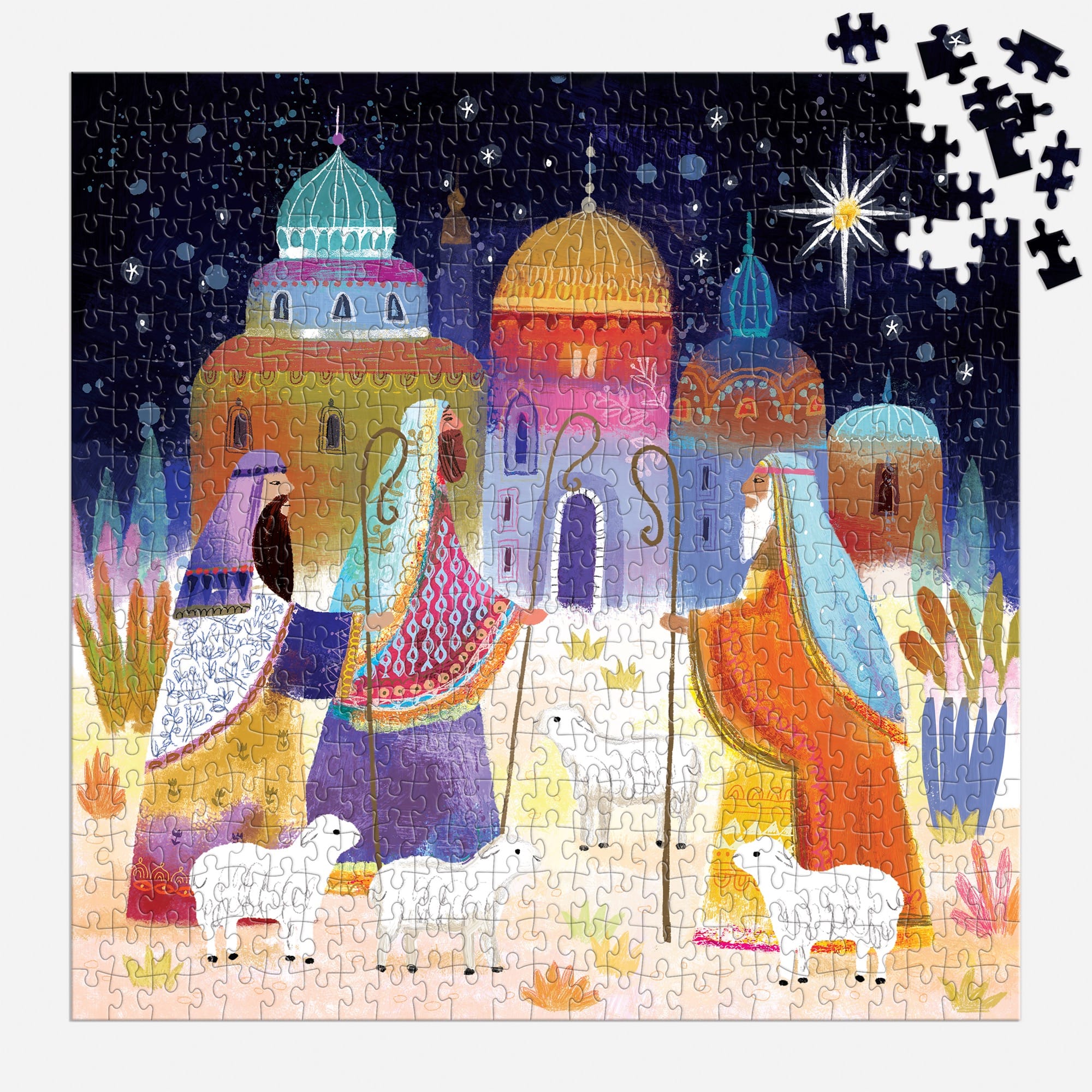 galison-journey-of-three-kings-puzzle-500-teile-weihnachten image 4