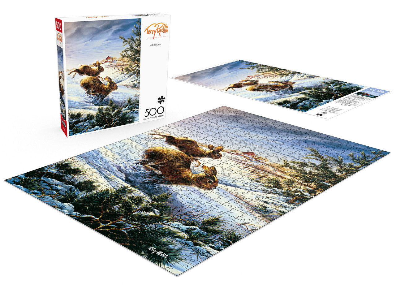 buffalo-games-terry-redlin-hightailing-puzzle-500-teile-winter image 4