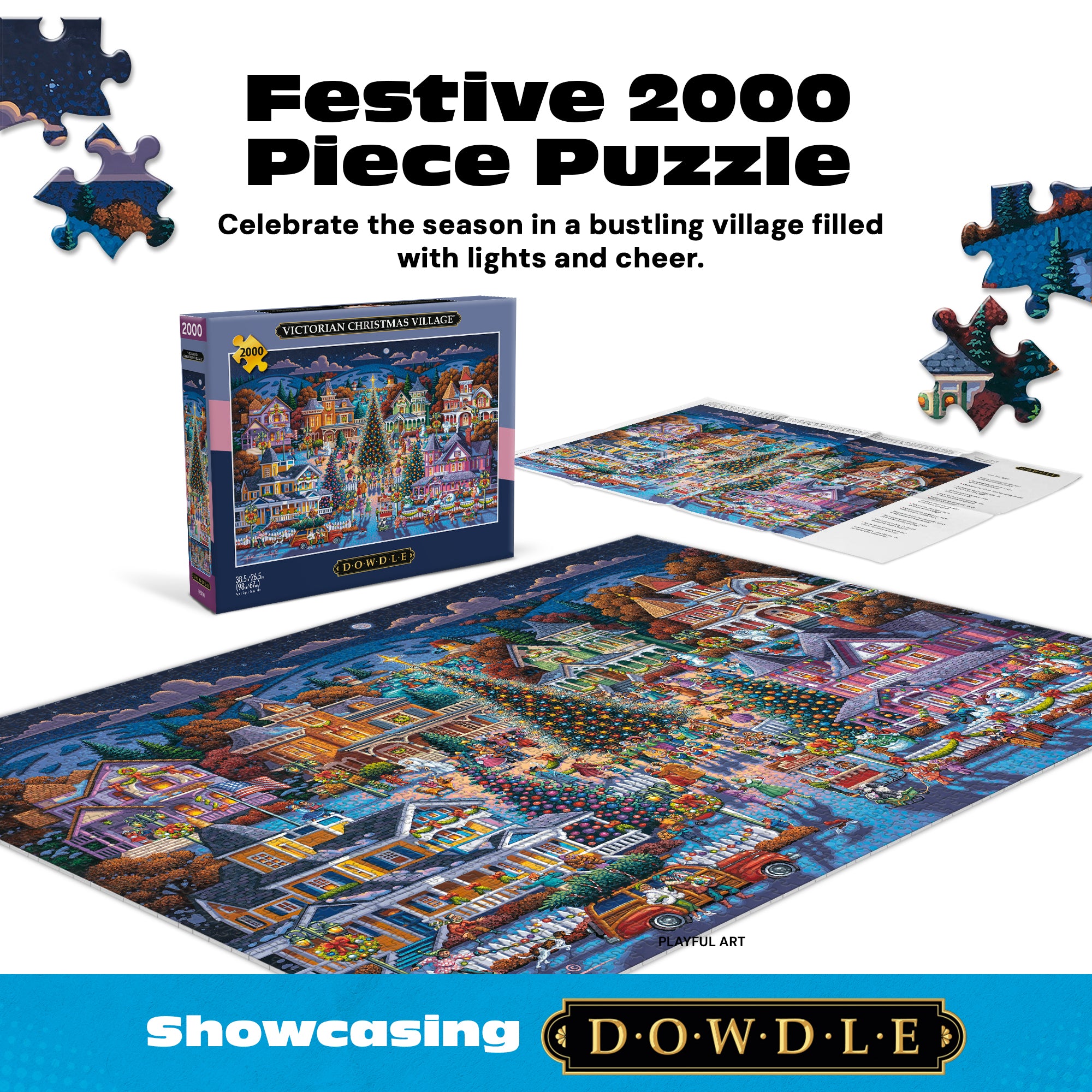 buffalo-games-dowdle-victorian-christmas-puzzle-2000-teile image 2