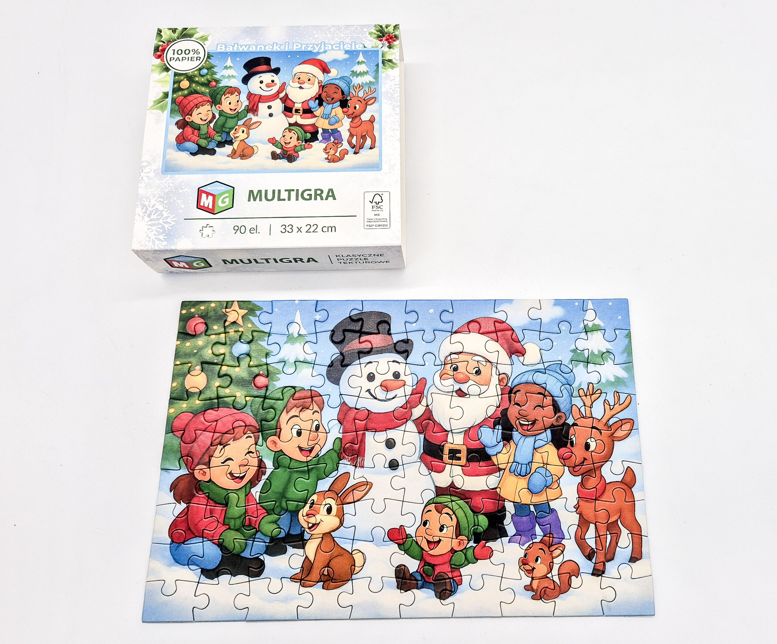 multigra-ba-wanek-i-przyjaciele-puzzle-90-teile-weihnachten-fsc image 7