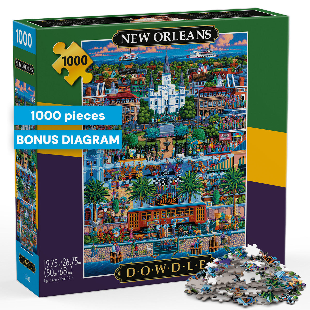 buffalo-games-dowdle-new-orleans-1000-teile-puzzle-stadt image 1