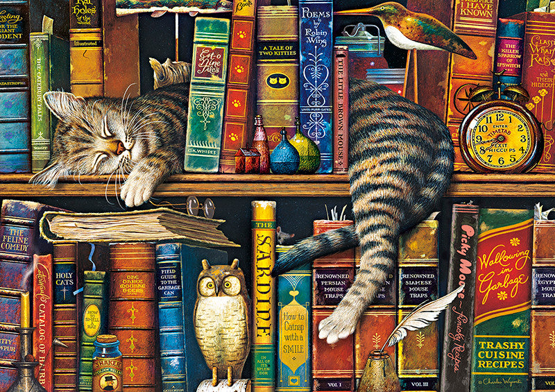 buffalo-games-frederick-literate-300-teile-puzzle-katze-xxl image 2