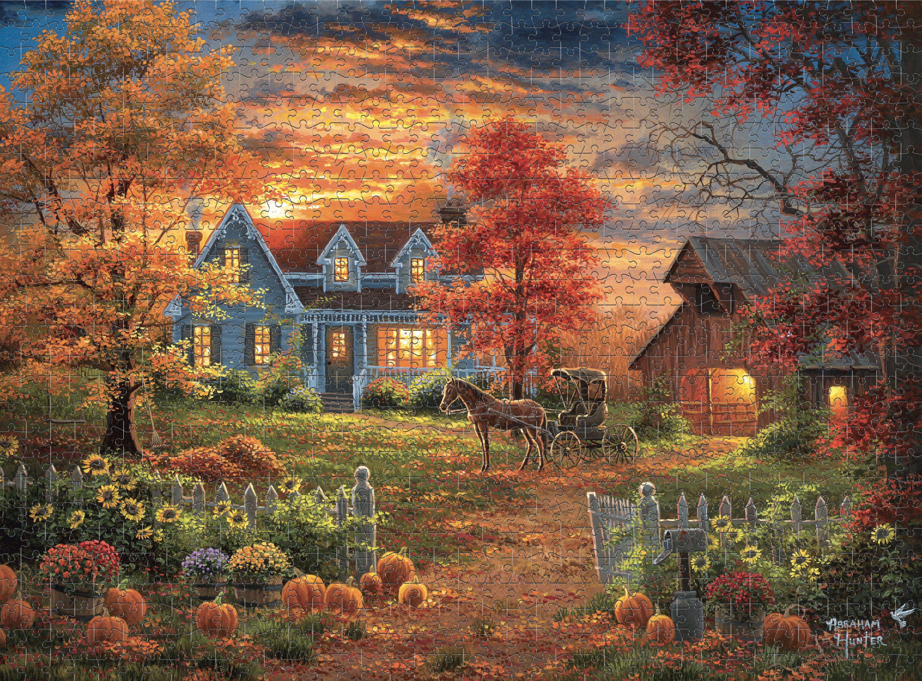 buffalo-games-abraham-hunter-autumn-lights-1000-teile-puzzle image 8