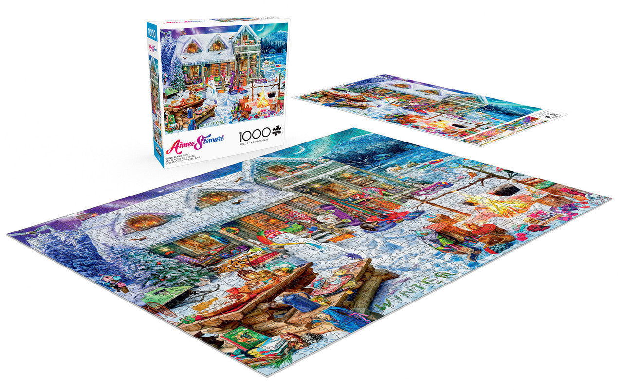 buffalo-games-winterland-fun-1000-teile-puzzle-winterh-tte image 2