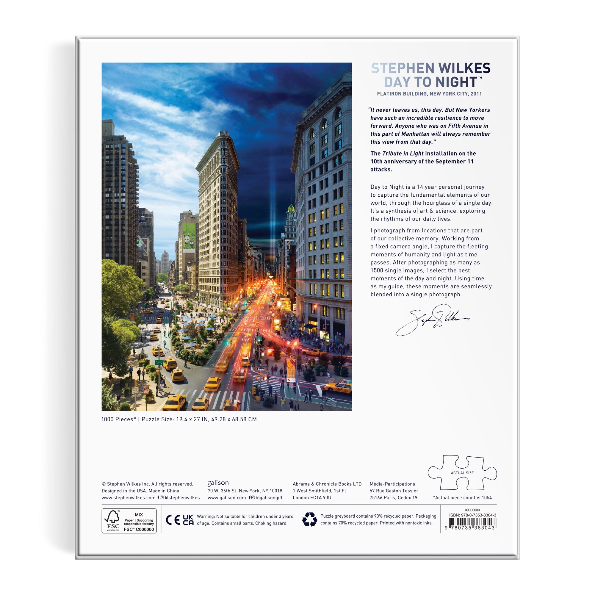 galison-day-to-night-flatiron-puzzle-1000-teile-50x68-cm image 5