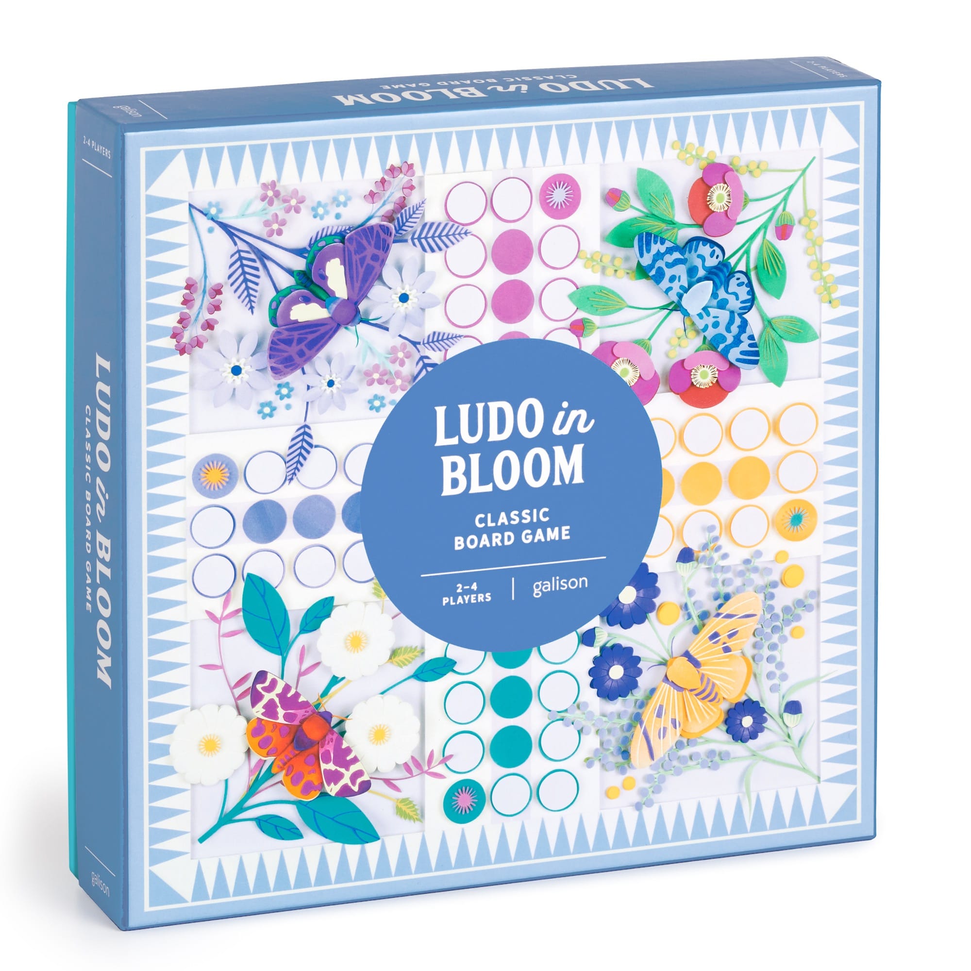 galison-ludo-in-bloom-brettspiel-holzfiguren-schmetterling image 1