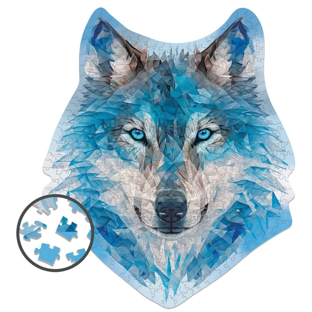 milliwood-alternative-geometry-wild-wolf-holzpuzzle-500-teile image 1