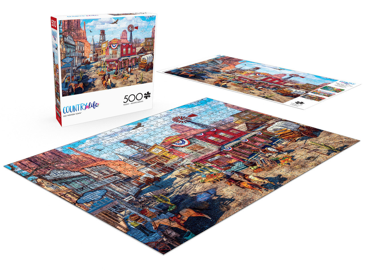 buffalo-games-jigsaw-puzzles-old-western-town-500-teile-puzzle image 4