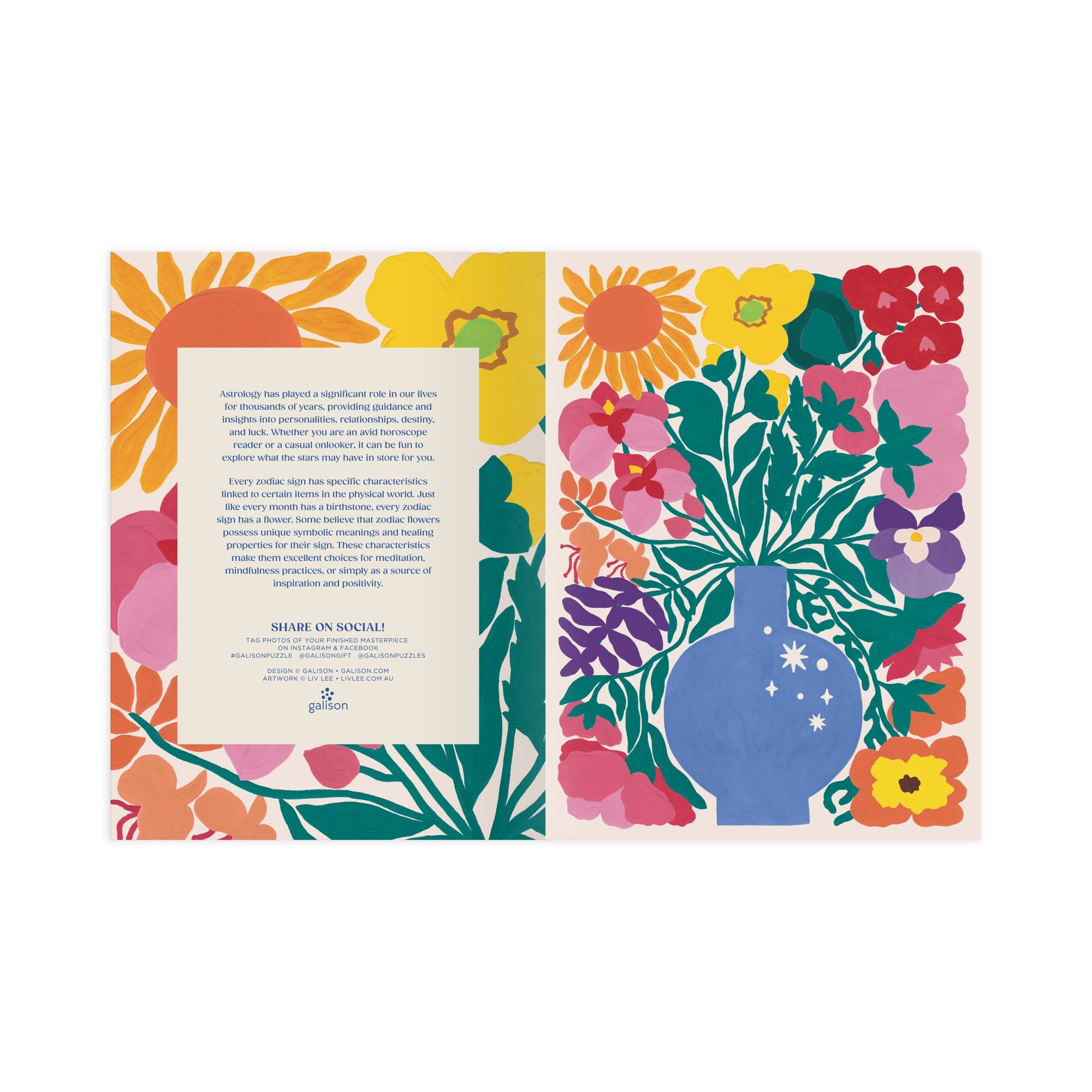 galison-zodiac-flowers-1000-teile-puzzle-blumen-sternzeichen image 5