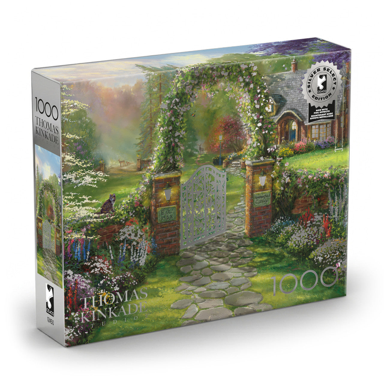 ceaco-hummingbird-cottage-puzzle-1000-teile-kinkade image 2