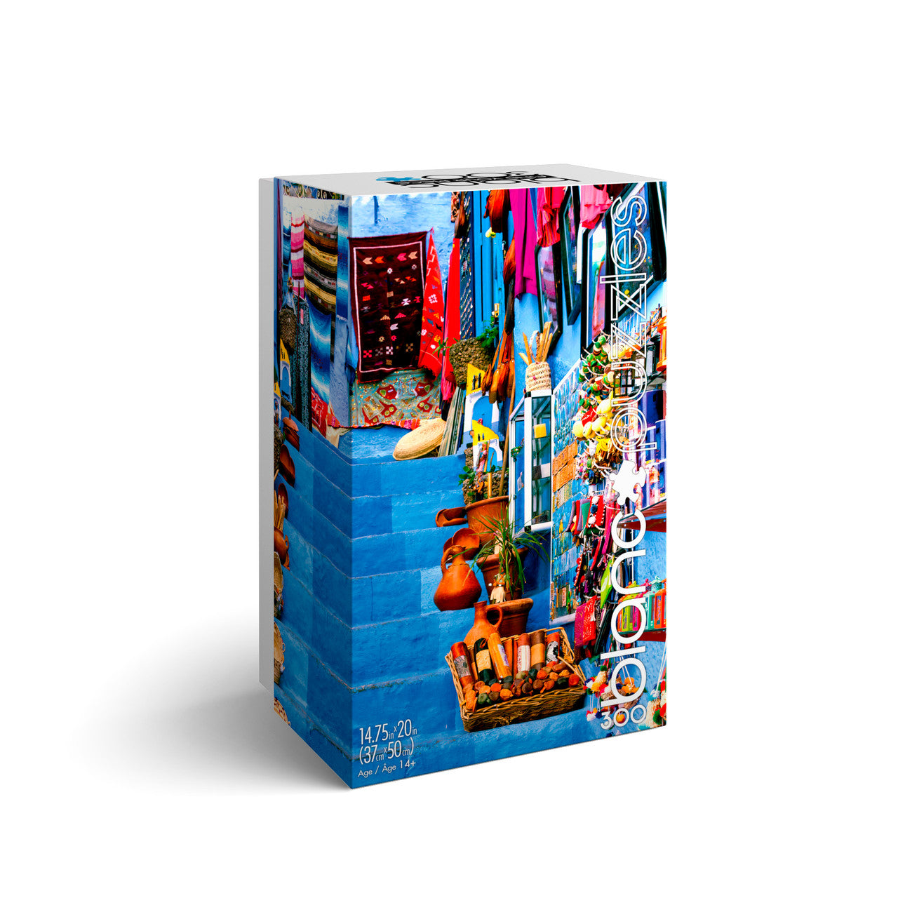 blanc-blue-city-of-morocco-300-teile-puzzle-marokko image 5