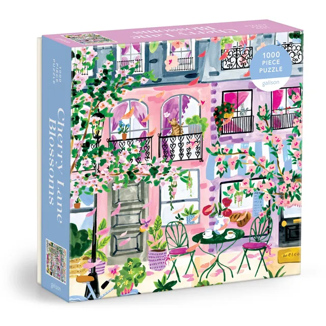 galison-cherry-lane-blossoms-puzzle-1000-teile-blumen image 1