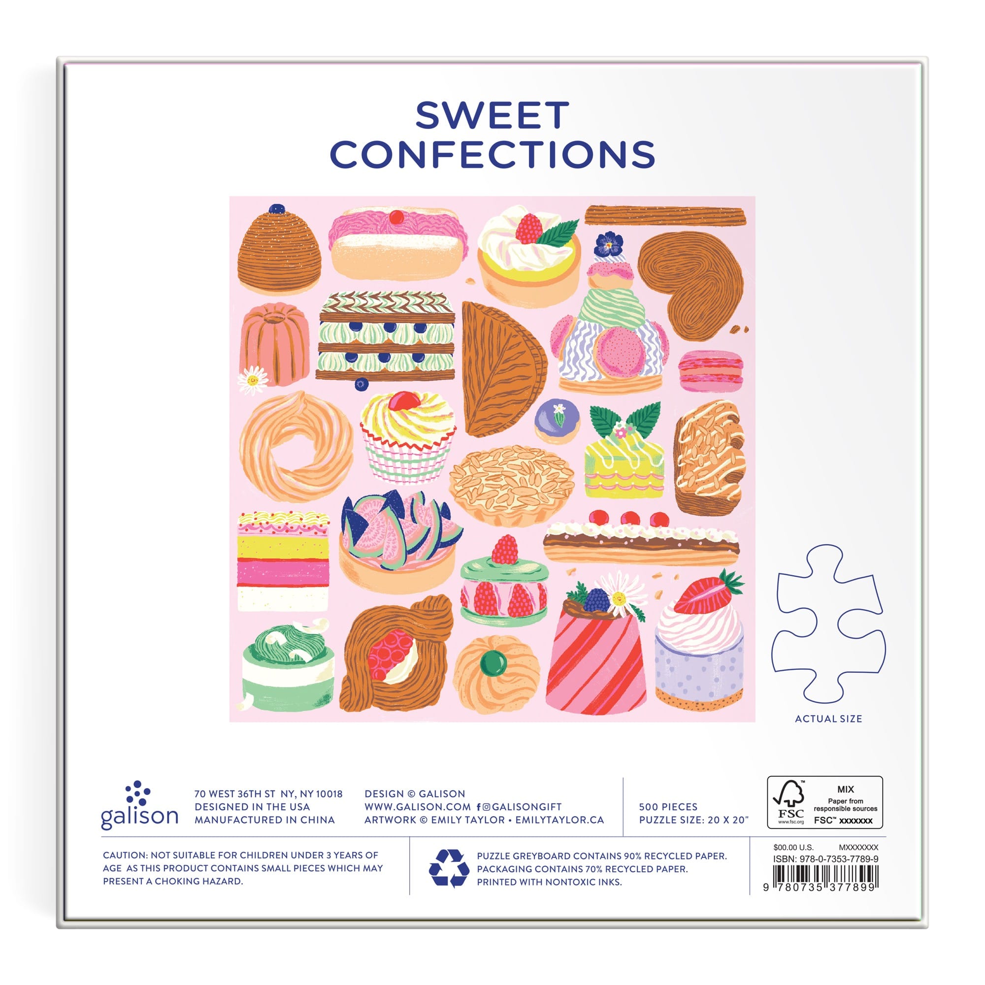 galison-sweet-confections-500-teile-puzzle-patisserie-20x20 image 6