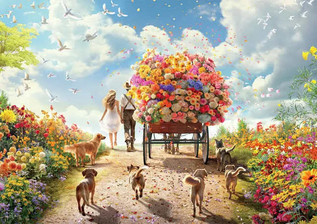 buffalo-games-country-life-wildflower-harvest-puzzle-500teile image 1