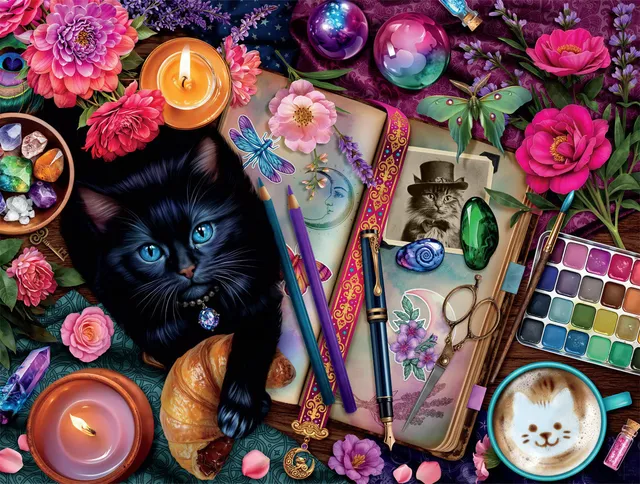 buffalo-games-cats-crafty-cat-puzzle-750-teile-katze image 1