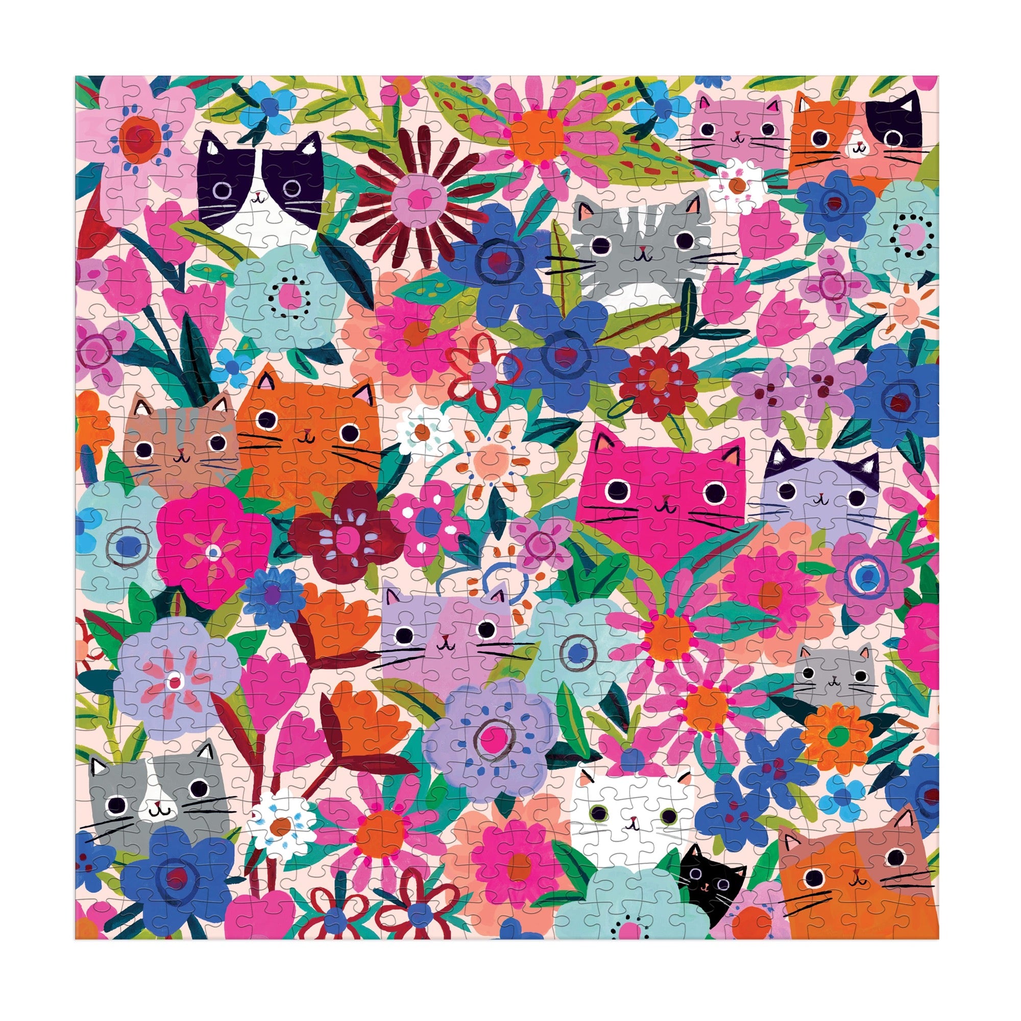 galison-blooming-cats-500-teile-puzzle-katzen-blumen image 3