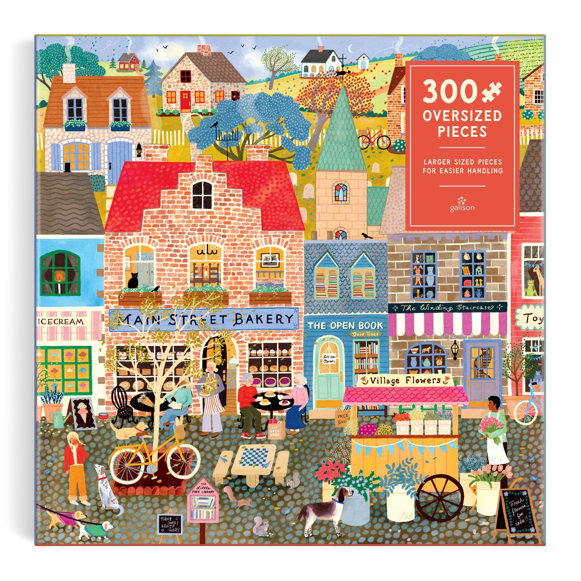 galison-main-street-morning-300-teile-puzzle-stadt image 2