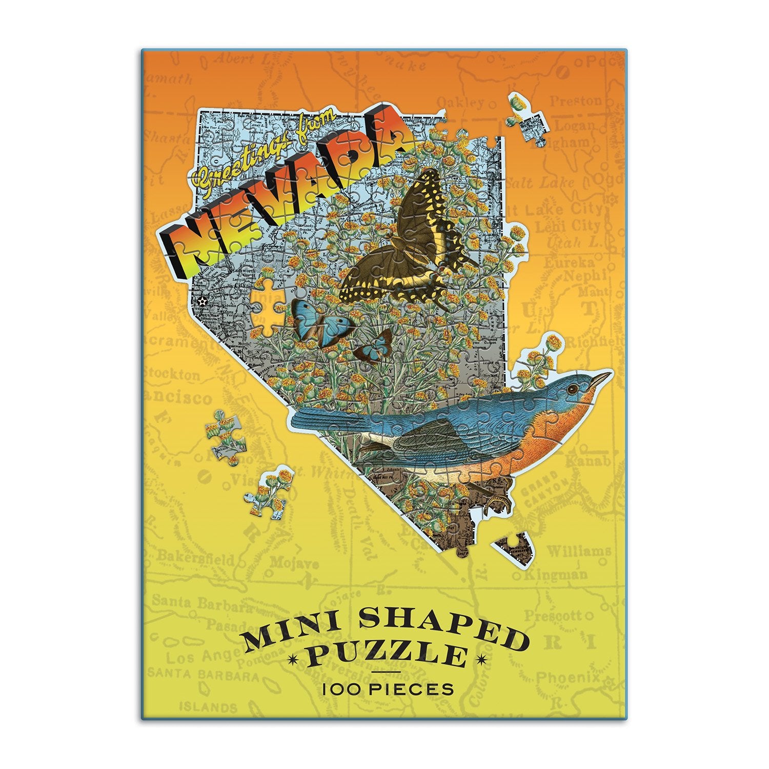 galison-wendy-gold-nevada-mini-puzzle-100-teile-geformt image 2