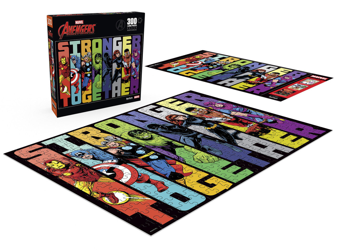 buffalo-games-marvel-stronger-together-300-teile-puzzle-xl image 4
