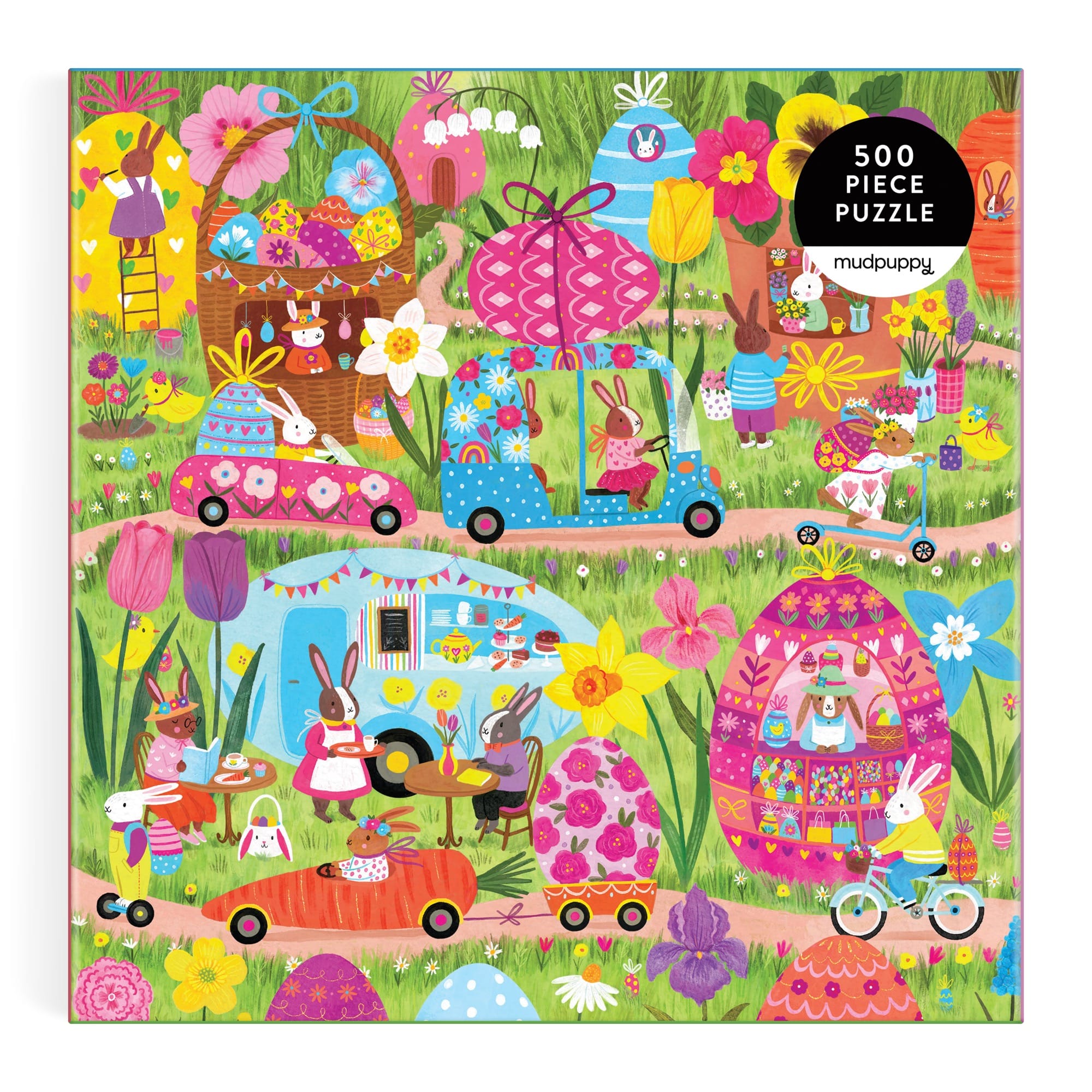 galison-hoppin-around-familienpuzzle-500-teile-51x51-cm image 2