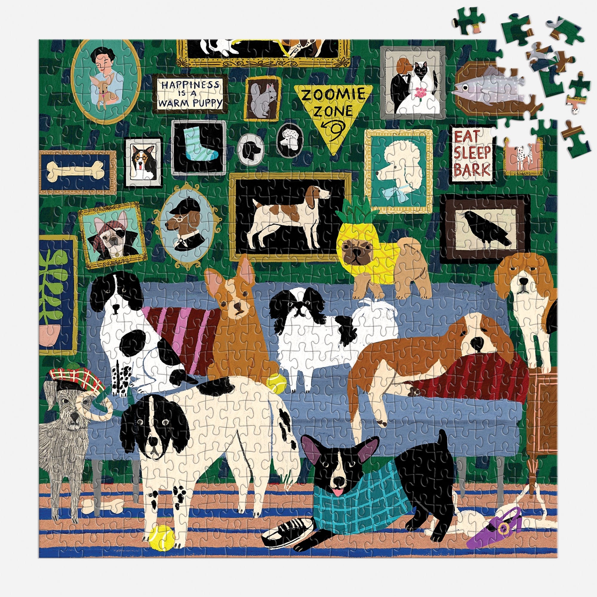 galison-lounge-dogs-500-teile-puzzle-hunde image 4