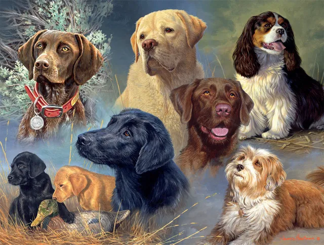 buffalo-games-hautman-treasured-friends-puzzle-750-teile image 1