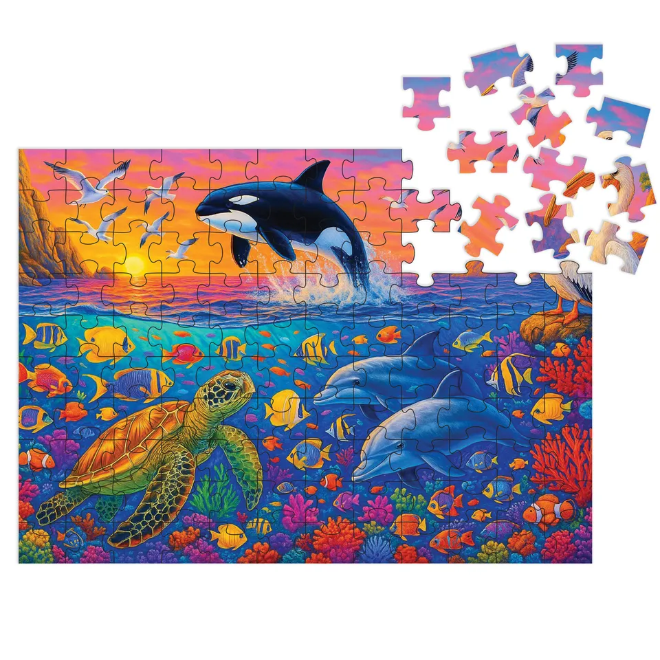 milliwood-deep-ocean-puzzle-120-teile-ozean-fsc image 1