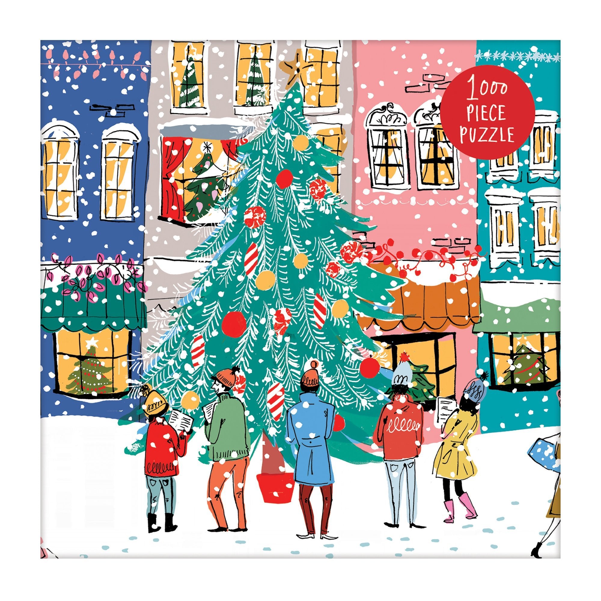 galison-christmas-carolers-puzzle-1000-teile-weihnachten image 4