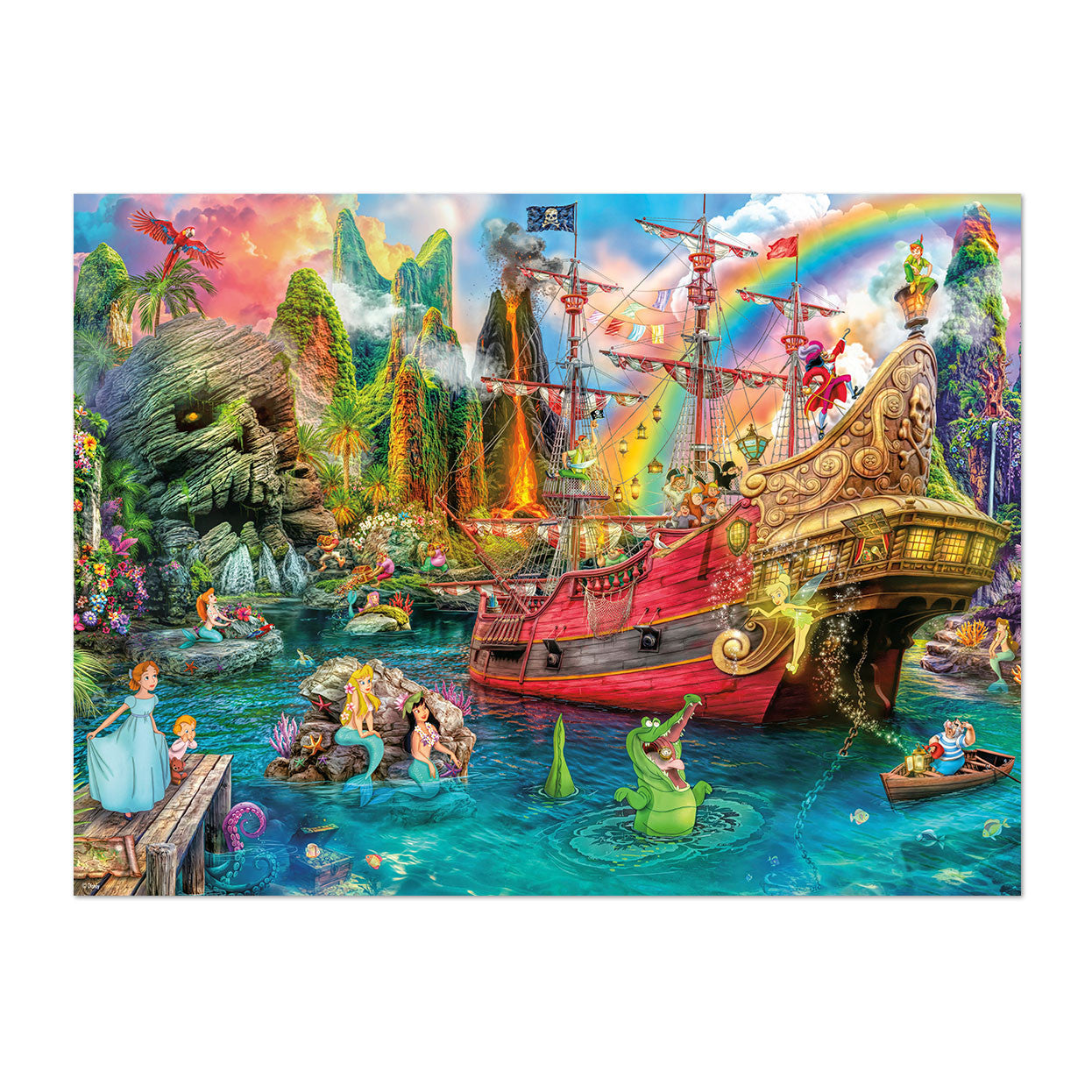 buffalo-games-peter-pan-mermaid-lagoon-1000-teile-puzzle image 1