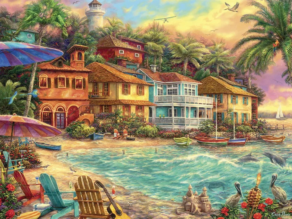 buffalo-games-chuck-pinson-island-time-puzzle-1500-teile image 1