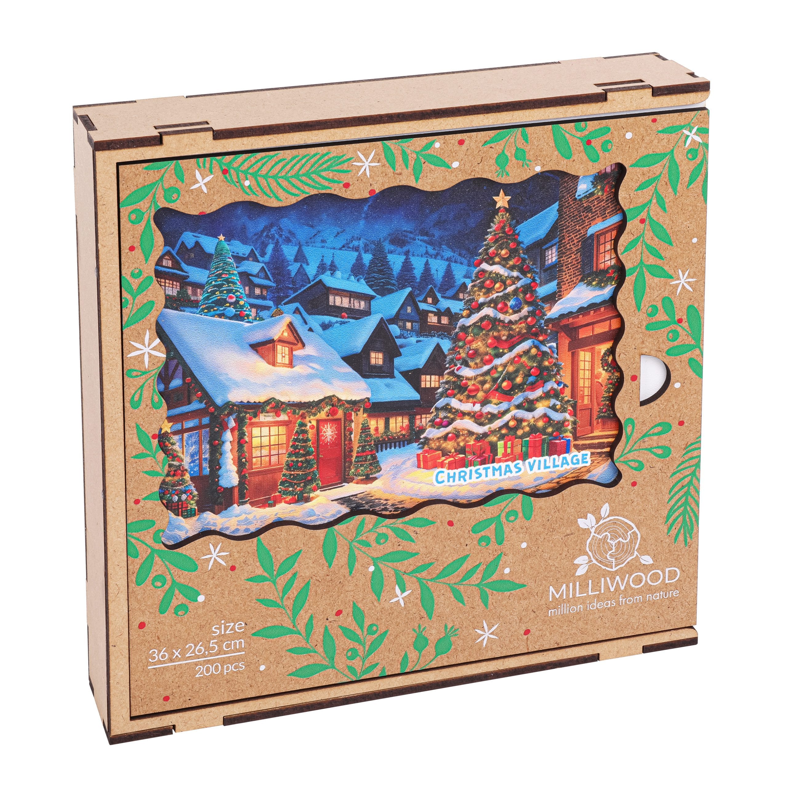 milliwood-christmas-weihnachtsdorf-holzpuzzle-200-teile-deko image 5