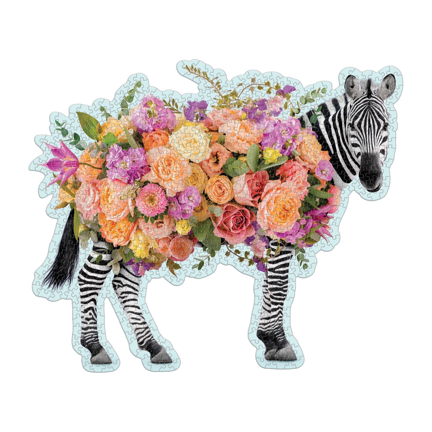 galison-party-animal-750-teile-puzzle-sonderform-zebra image 3