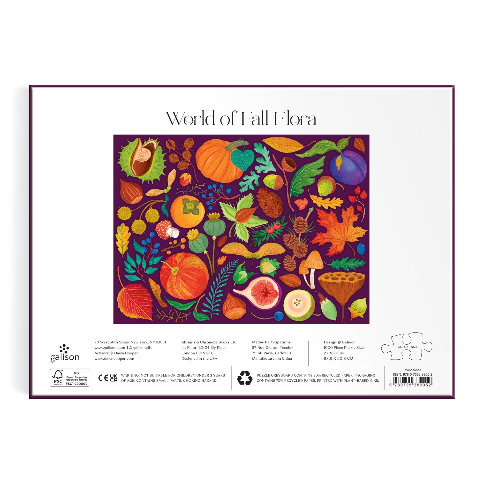galison-world-of-fall-flora-puzzle-1000-teile-herbst image 6