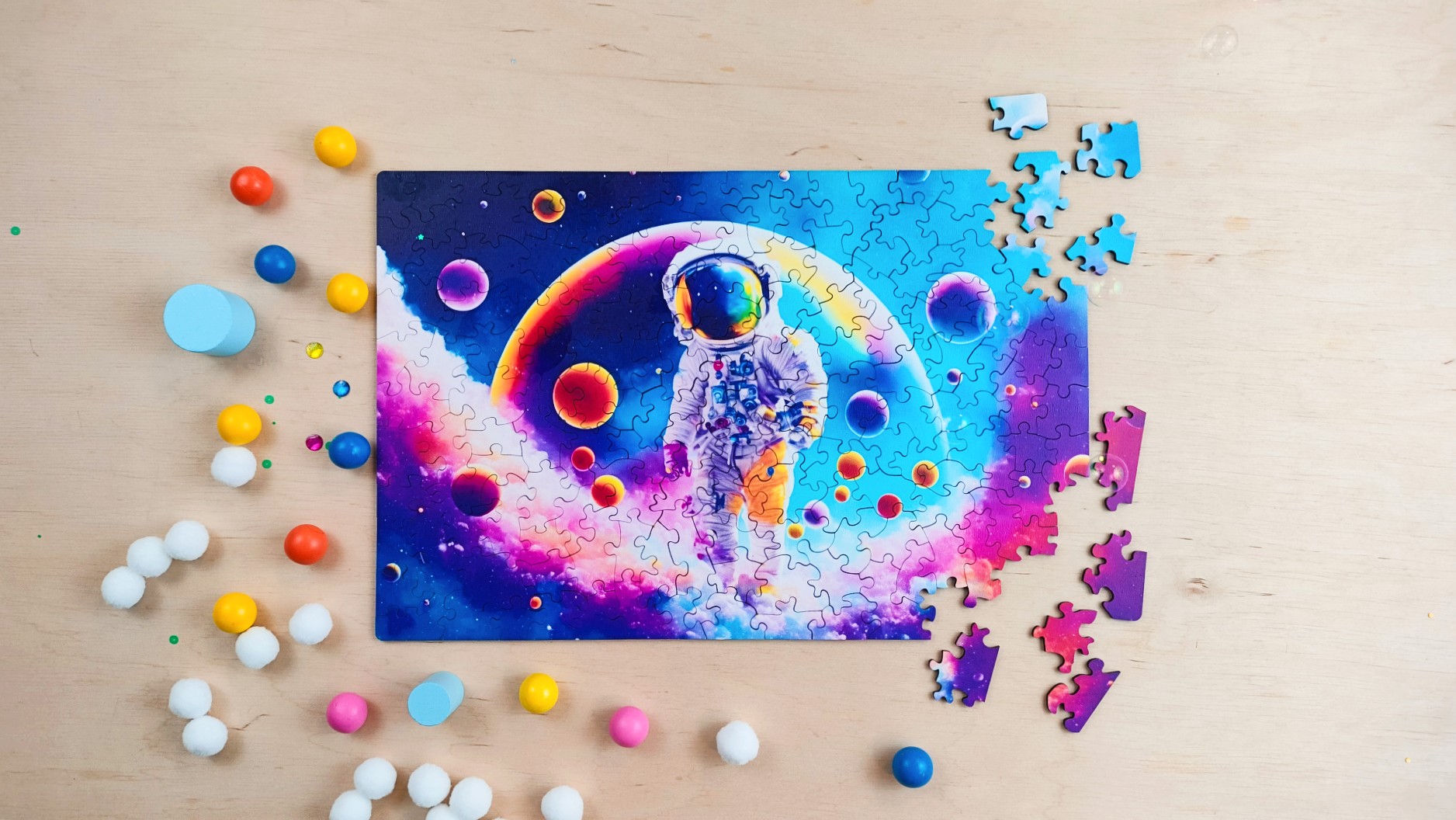 milliwood-galaxies-spaceman-holzpuzzle-150-teile-astronaut image 7